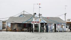 Pobřeží státu New York po průchodu superbouře Sandy