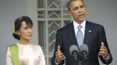 Barack Obama se setkal také s vůdkyní barmské opozice, držitelkou Nobelovy ceny za mír Do Aun Schan Su Ťij