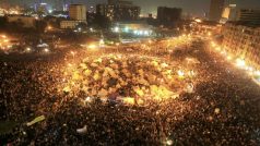 Protesty na káhirském náměstí Tahrír