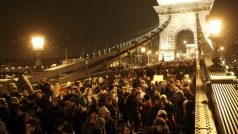 Maďarští studenti protestovali v Budapešti