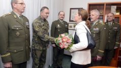 Ministryně obrany Karolína Peake při setkání s vedením Generálního štábu Armády ČR