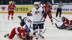 Čeští hokejisté do 20 let skončili v zápase s Amerikou doslova na kolenou