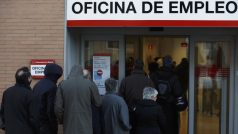 Španělsko, nezaměstnanost. Úřad práce v Madridu.