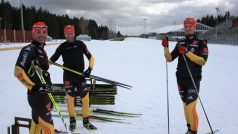 Servismani Německa zkouší lyže