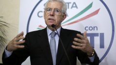 Italský premiér Mario Monti při první reakci na výsledek předčasných voleb