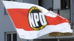 Vlajka německé krajně pravicové strany NPD
