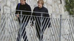 Angela Merkelová tráví dovolenou na Ischii společně s manželem Joachimem Sauerem