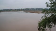 Zaplavená pole na Mělnicku