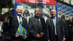 Čestní hosté brazilské vlády Štibrányi, Masopust a Jelínek pomohli otevřít výstavu v Brasilii