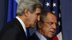V Ženevě jednají ministři zahraničí USA a Ruska John Kerry a Sergej Lavrov