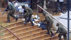 Bezpečnostní síly při zásahu v nairobském nákupním středisku Westgate