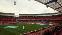 Fotbalový stadion bundesligového Norimberku, který navštívili mladí fotbalisté z pražské základní školy Eden