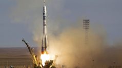 Sojuz s olympijskou pochodní odstartoval ráno z kosmodromu Bajkonur