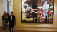 Petrohradská výstava &quot;Sylvester Stallone&quot;: obraz s názvem Skutečný šampion