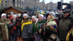 Stoupenci ukrajinské opozice stále protestují v ulicích Kyjeva