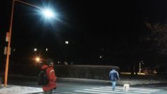 V Kladně je nově osvětlen přechod u křižovatky ulic Unhošťská a Varšavská