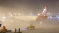 Sněžení  ochromilo provoz i na Kennedyho letišti v New Yorku