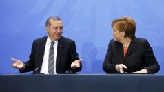 Turecký premiér Recep Tayyip Erdogan a německý kancléřka Angela Merkelová