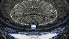 Iceberg Skating Palace, zde budou o medalie během olympijských her bojovat rychlobruslaři