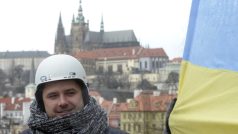 Praha. Mírový protest Čechů a Ukrajinců proti ruské intervenci na Krymu