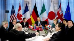 Barack Obama na jednání lídrů zemí skupiny G7