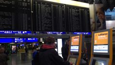 Letiště Frankfurt nad Mohanem během třídenní stávky pilotů Lufthansy