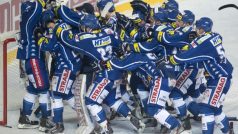 Hokejisté Komety Brno se radují z postupu do finále hokejové extraligy