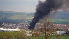 V Lanškrouně 20. dubna vypukl požár v bývalé galvanovně