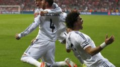 Radost fotbalistů madridského Realu v duelu proti Bayernu Mnichov