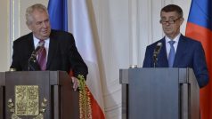 Miloš Zeman se na Hradě sešel s ministrem financí Andrejem Babišem