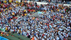 Argentinské moře na stadionu v Porto Alegre