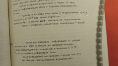 Mitrochinův archiv. Strany 297 a 298 ze svazku MITN 2/19 popisují plán na únos literárního vědce Václava Černého a spisovatele Jana Procházky nelegály KGB Gurijevem a Gromovem