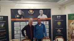 John McEnroe a Ivan Lendl před exhibicí v Bratislavě