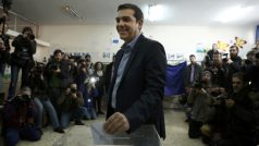 Svůj hlas už odevzdal lídr levicové opoziční Syrizy Alexis Tsipras