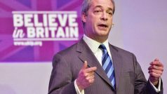 Nigel Farage, předseda euroskeptické strany UKIP