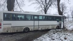Nehoda autobusu u Poděšína na Žďársku