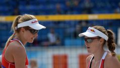 Markéta Sluková a Krystýna Kolocová na Prague Open