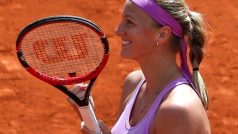 Spokojená Petra Kvitová se právě probojovala do osmifinále French Open