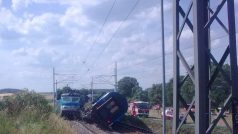 Nehoda vlaků u stanice Horažďovice-předměstí