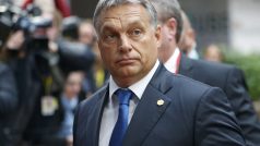 Maďarský premiér Viktor Orbán přichází v Bruselu na mimořádný summit EU k migrační problematice