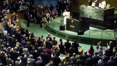 Papež František vystoupil s projevem na zasedání Valného shromáždění OSN