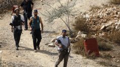Izraelské bezpečnostní stráže na Západním břehu Jordánu