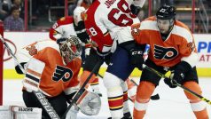 Michal Neuvirth vychytal Philadelphii nulu, z hráčů Floridy ho tentokrát nepřekonal ani Jaromír Jágr