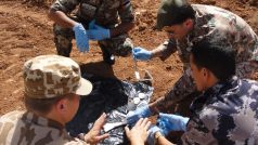 Česká protichemická jednotka cvičí své jordánské kolegy nedaleko Ammánu​