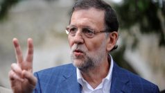 Španělský premiér Marian Rajoy při předvolební kampani