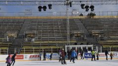 Dočasný zimní stadion za Lužánkami vyzkoušela veřejnost