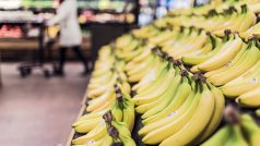 nakupování, supermarket, banány