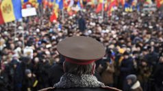 Demonstrace proti moldavské vládě