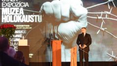 Slovenský premiér Robert Fico vystoupil s projevem na slavnostním otevření Muzea holokaustu v Seredi