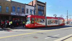 Otevření nového tramvajového provozu ve Washingtonu